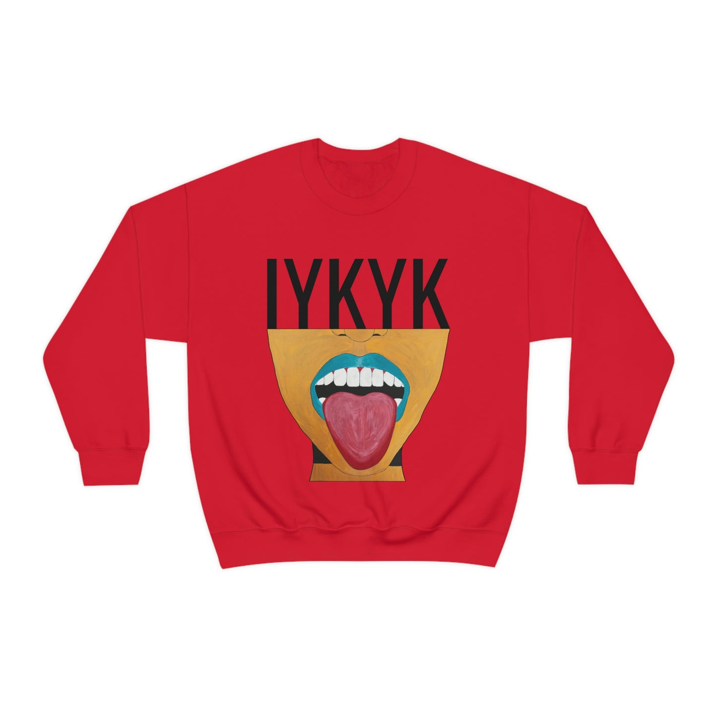 IYKYK by AROK. crewneck sweatshirt for women + men