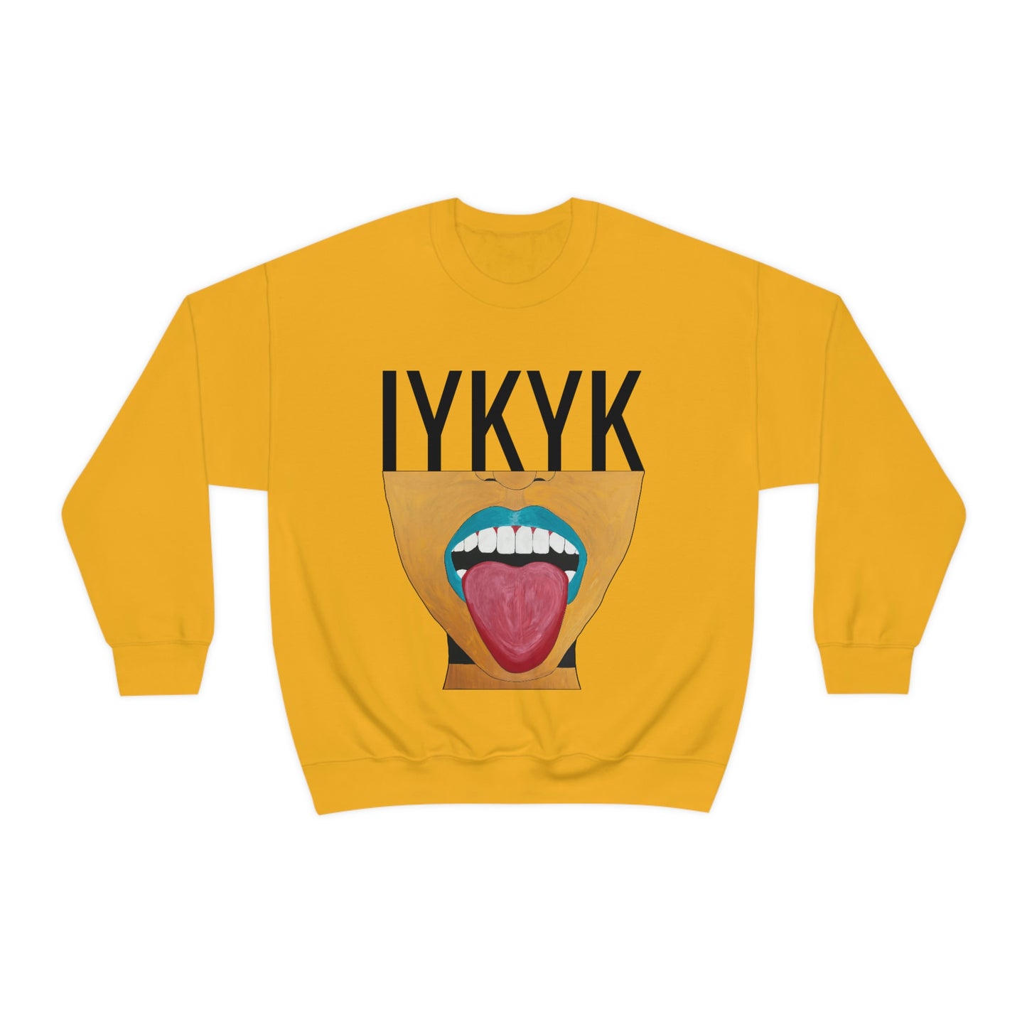 IYKYK by AROK. crewneck sweatshirt for women + men