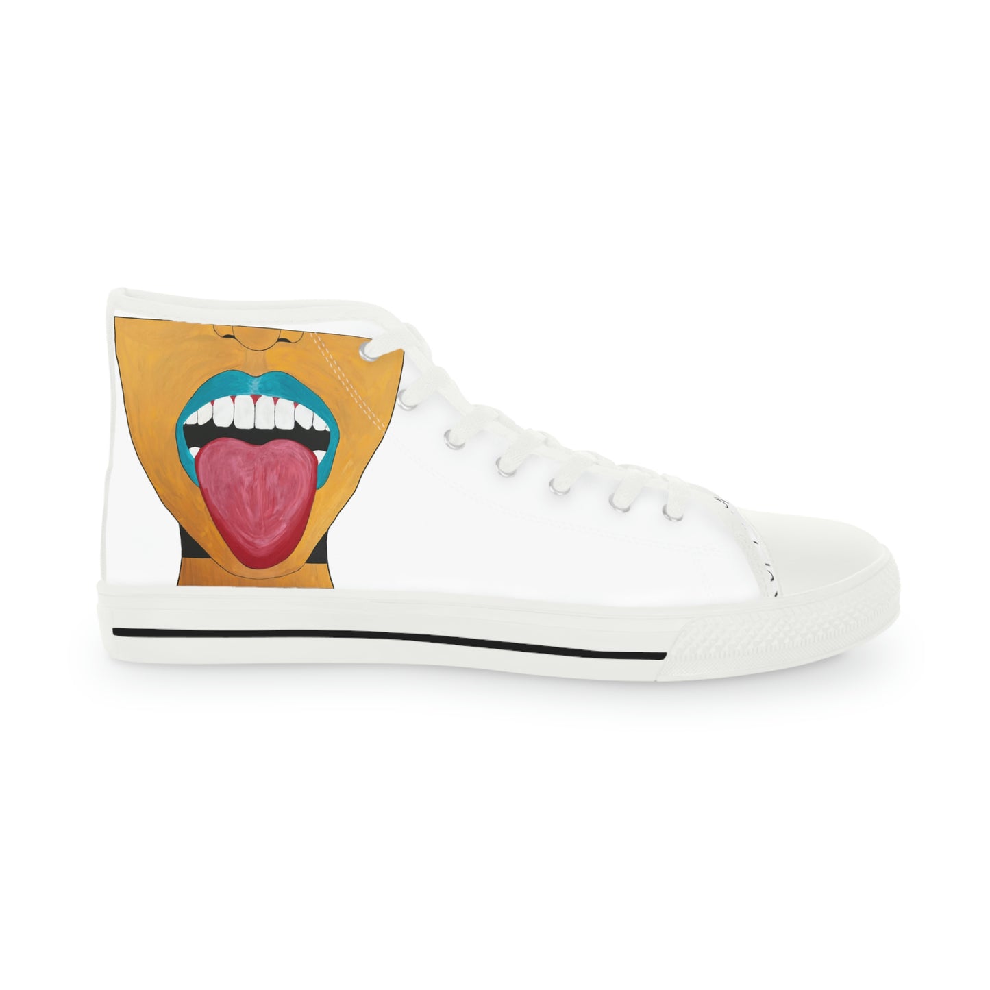 men's designer high top sneakers. OG MOUTH + TONGUE by arok. coolest kicks on the block